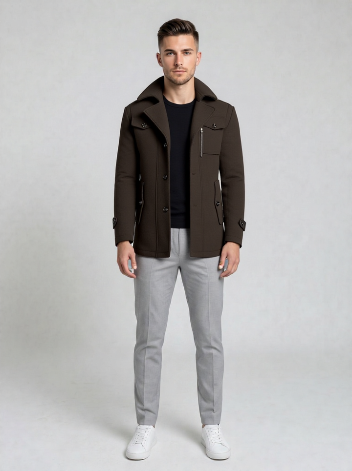 Leon | Men's Wool Blend Two Piece Coat