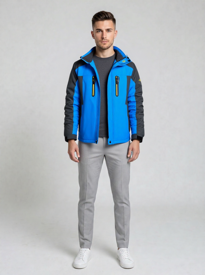 Marcus | Men's Outdoor Hooded Fleece Lined Waterproof Jacket