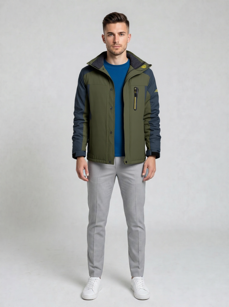 Marcus | Men's Outdoor Hooded Fleece Lined Waterproof Jacket